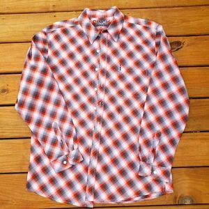 MENS CINCH MODERN FIT XL BUTTON DOWN RED/BLACK